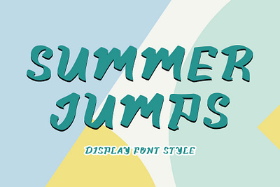 Summer Jumps back to school beautiful branding christmas font font design graphic design handwritten illustration logo spring summer teacher