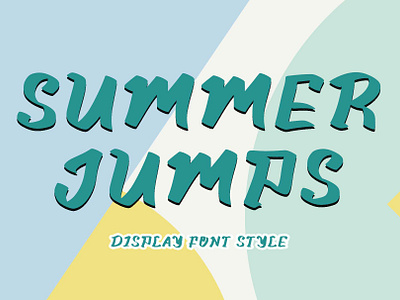 Summer Jumps back to school beautiful branding christmas font font design graphic design handwritten illustration logo spring summer teacher
