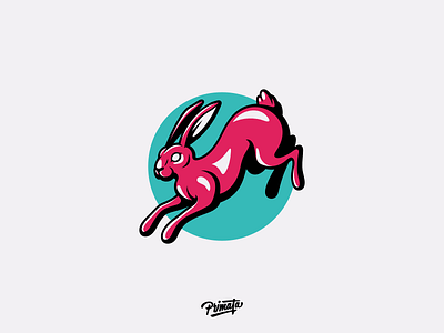 Rabbit logo animal branding cute design dribbble hare illustration logo lop old school rabbit vector vector art vintage