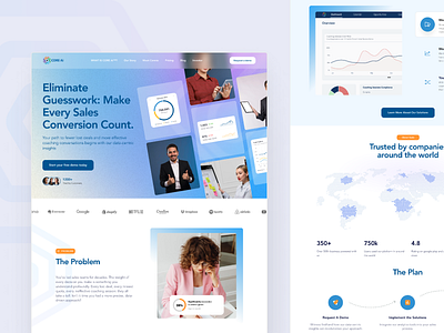 Sales Conversion Ai Landing page ai design landing page minimal modern sale ui ux