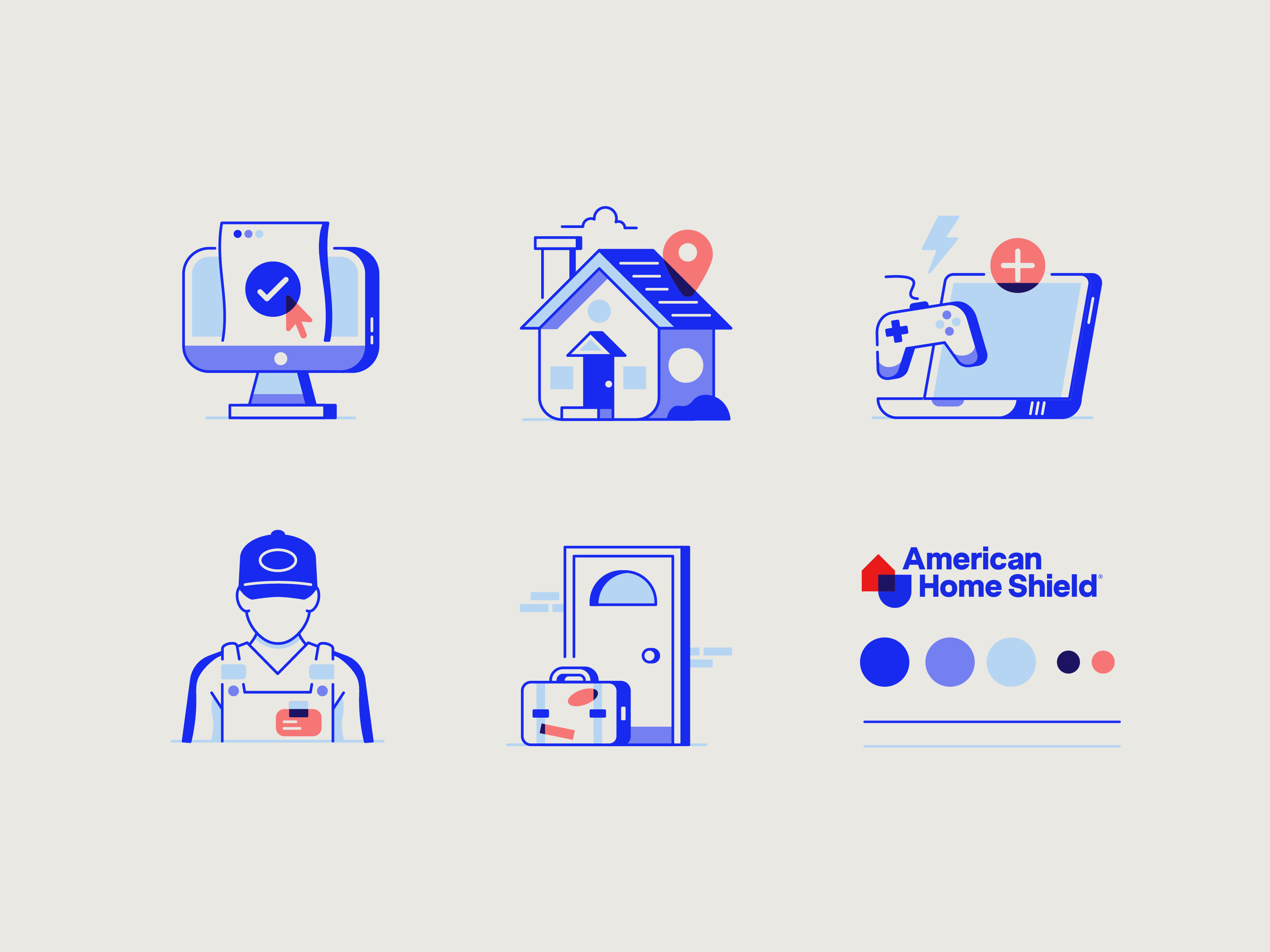 Example of Custom Illustrated Icons 