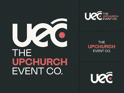 The Upchurch Event Co. Brand Identity brand identity disc jockey disc jockey branding disc jockey logo dj branding dj logo emcee emcee logo entertainment branding entertainment company event company event dj music brand identity music branding music logo party planning retro logo vinyl vinyl records wedding dj