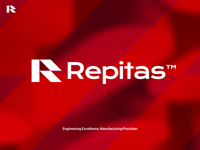 Repitas™ — Industrial Logo ✨ brand logo branding design graphic design industrial logo logo logo design logodesign logos manufacturing red
