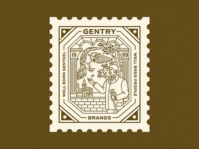 Gentry Brand - Branding apparel brand branding design fashion illustration line lineart monoline