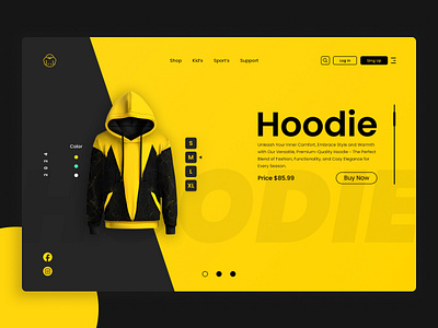 Hoodie Website Design branding design ecommerce ecommerceredefined figma product productdesign uidesign uiux uxdesign web design