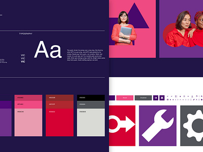 Purple force branding free graphic design typography ui