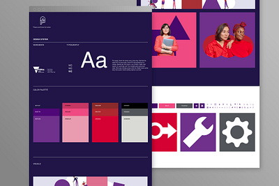 Purple force branding free graphic design typography ui