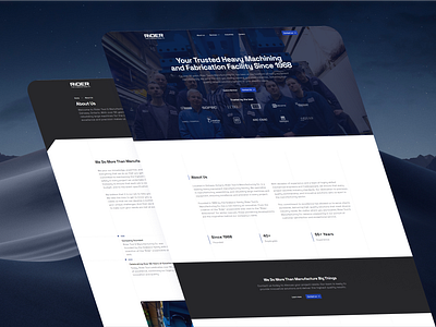 Rider Tool & Manufacturing Co. Custom Website Development branding custom website development heavy equipment website landing page design local business website manufacturing website nextjs tailwindcss typescript ui