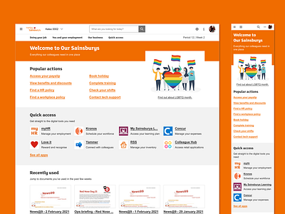 Sainsbury's Internal Platform Design brand design research ui ux