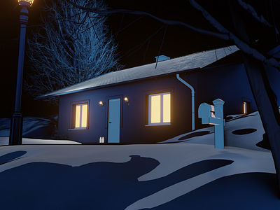 Snow house illustration