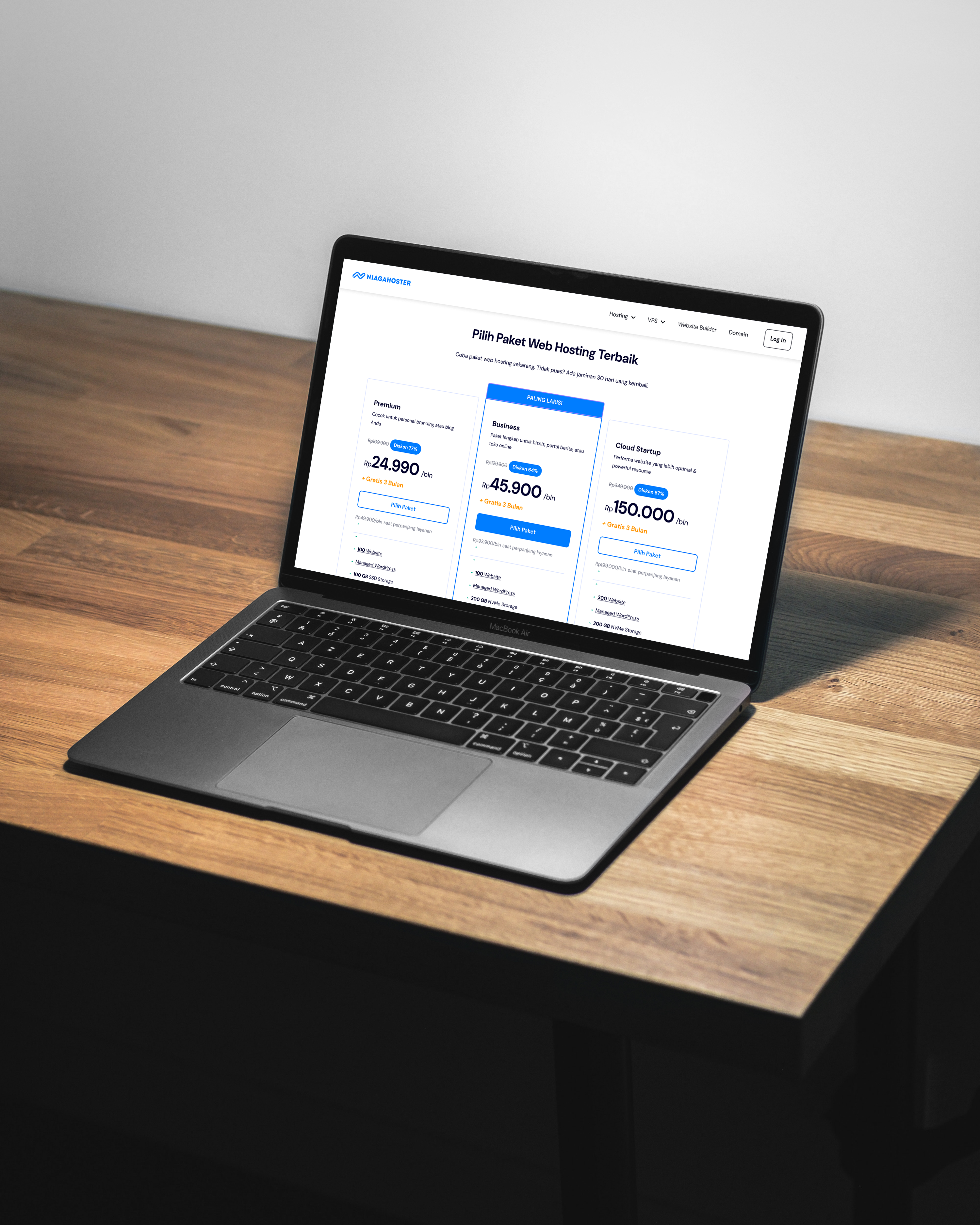 Checkout Flow (Niagahoster) figma hosting niagahoster pricing plan ui ux website