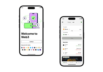 Dex Wallet Redesign app design cryptoui illustration mobile ui ui