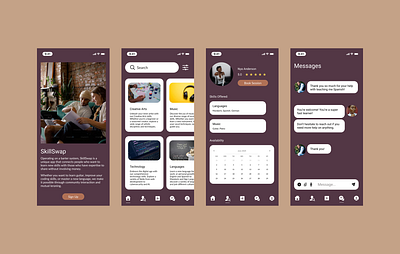 EdTech App app app design calendar chat design edtech mobile app ui ui design ux ux design uxui