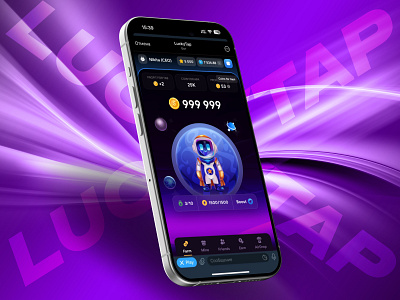 LuckyTap – Telegram clicker tap bot casino clicker crypto csgo design gambling game hamster hamster combat nft notcoin robot tap telegram telegram bot ton ui ux violet