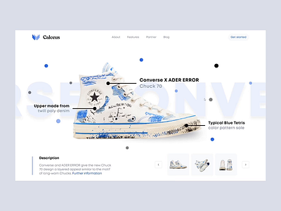 Calceus - Dashboard Prototype clean design commerce dashboard e commerce ecommerce herosection home page prototype uiux web web design website