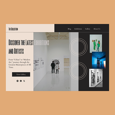 Museum Landing Page landing landing page museum ui ui design ux ux design