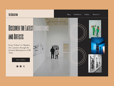 Museum Landing Page landing landing page museum ui ui design ux ux design