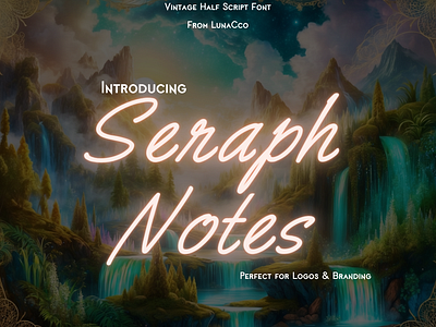 Seraph Notes Half Script Font design font design
