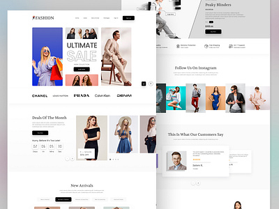 E-commerce Website design e commerce website ecommerce ecommerce website home page landing page layout design online store onlinemarketing onlineshopping outfit product saas shopify shopping ui web web design webdesign