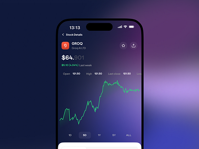 Stoick | Mobile Stock App app balance branding coin design ewallet graphic design home market mobile pdp stock trading ui uidesign ux wallet web webdesign