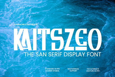 Kaitszeo - Sans Serif Display Font modern tech unique font