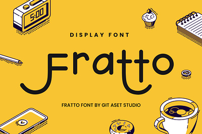 Fratto - Display Playful font branding business creative design display font graphic design