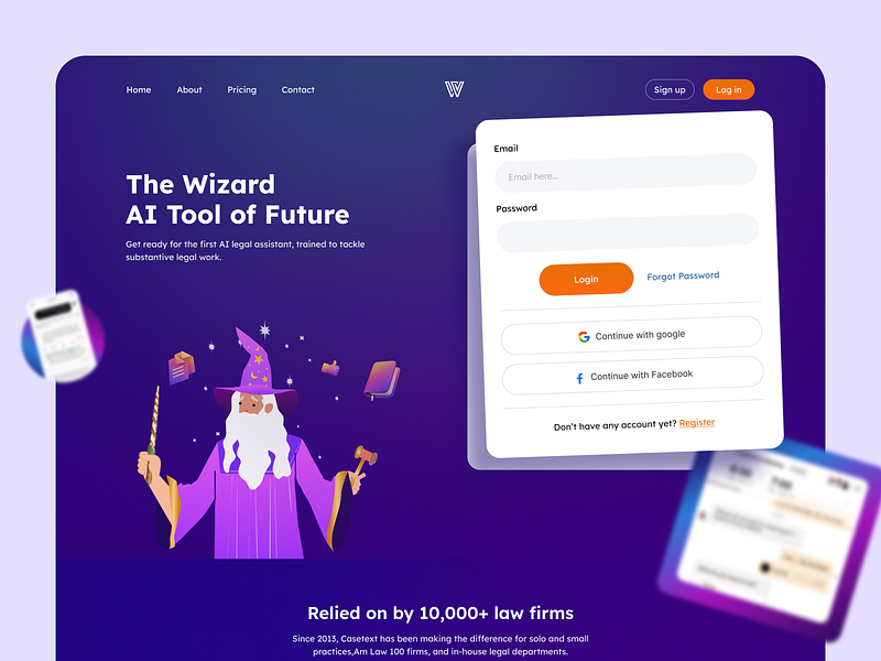 Ai tool Login Page ai ai login page ai tool ai web ai webapp ai website ai website design best of 2024 creative website design legal ai helper modern website design popular 2024 uiroll uiux design web application website website application website login page website ui website ui design