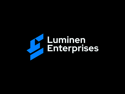 Luminen Enterprises branding character design graphic design icon illustration le logo logogram logomark monogram symbol vector visual visualidentity