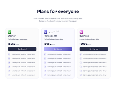 Pricing Plans figma packages plans page pricing pricing page design pricing plans subscription design subscription page design ui website pricing page