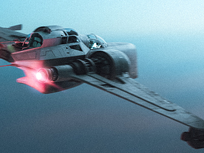 Aggressive ReConnaissance-170 Starfighter 3d 4k arc 170 blender digital render republic starfighter starwars wallpaper