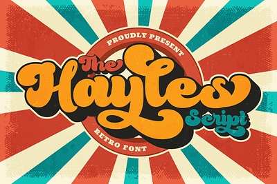 Hayles - Fun and Script Retro Display alternate font