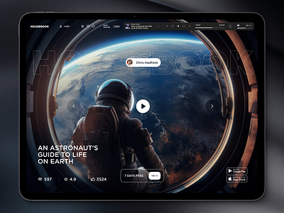 HOUSEBOOK | E-Book Online adobe xd android app astronaut figma figmadesign iphone app space spaceship ui ui ux uidesign user experience user interface userinterface ux uxdesign web web design webdesign website