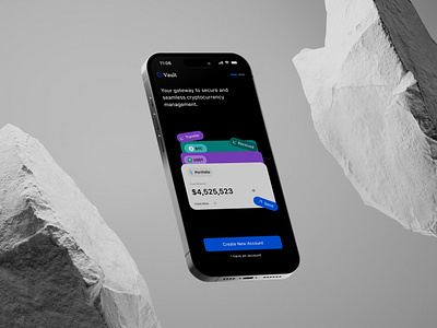 Vault Onboarding screens app screens app ui design application crypto onboarding screens crypto screen onboarding app onboarding screens ui ui design ux design