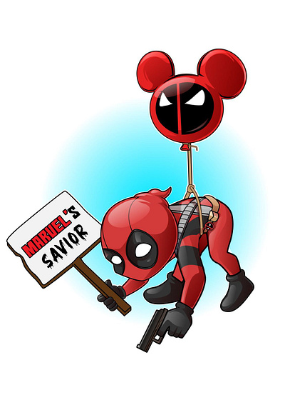 Baby Deadpool design graphic design illustration logo vector