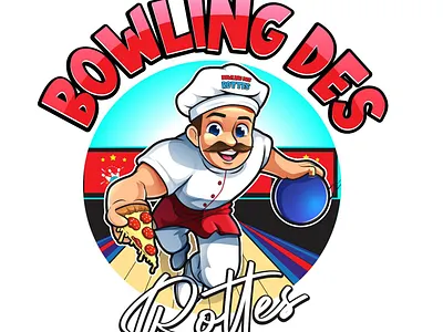 Bowling design graphic design illustration logo vector