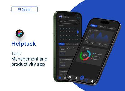 Task Management and Productiviry App case study design mobile app productivity app task management ui ui design ui designer user case stusy user interface ux design