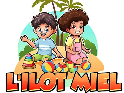 Island design graphic design illustration logo vector