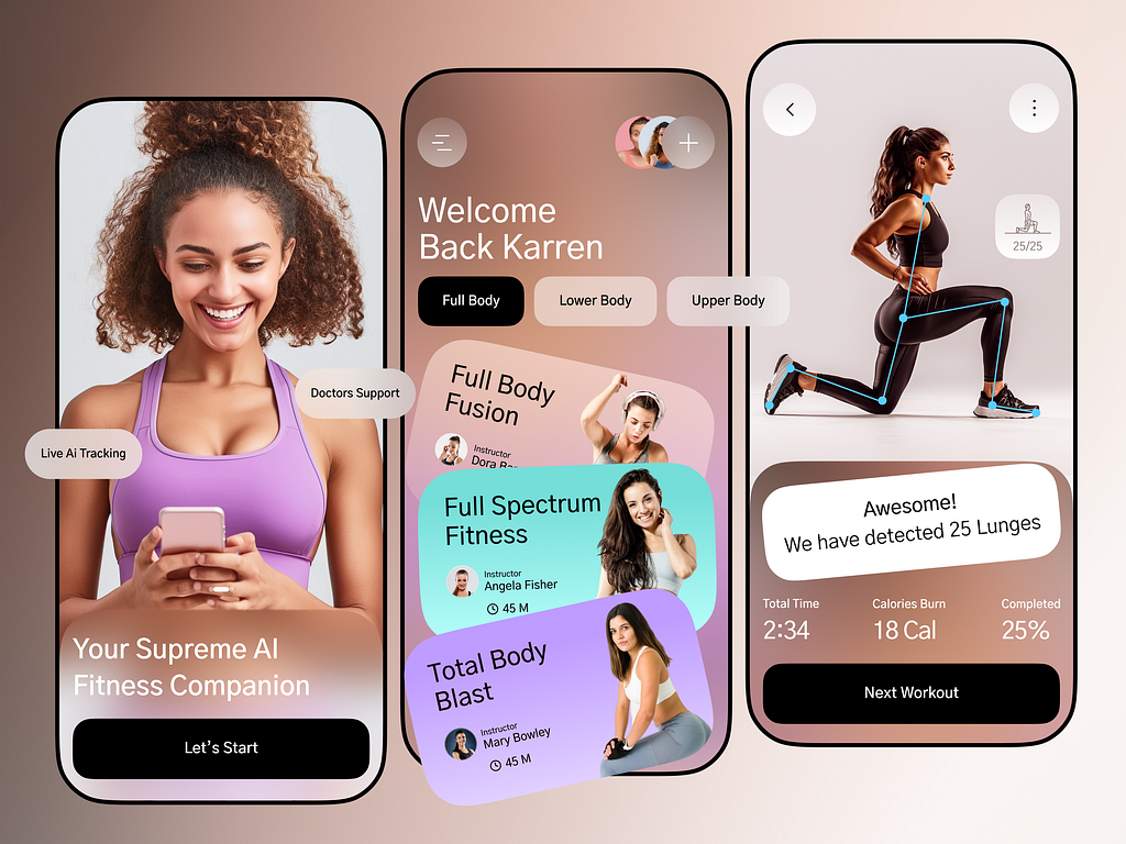 Workout Ai App by Kiran on Dribbble