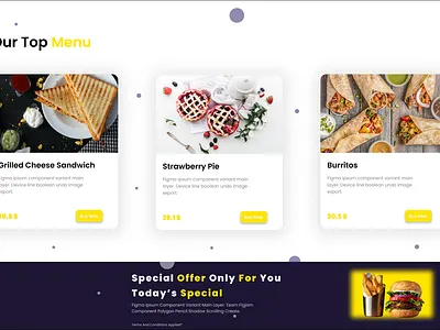 Food Delivery App Landing page-3 ui