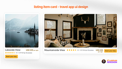 Hotel / Travel Agency UI design product design ui web design