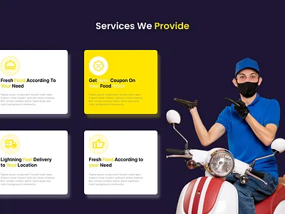 Food Delivery App Landing page-4 ui