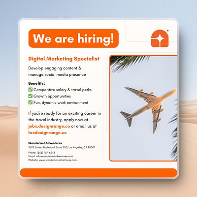 Visual design - Social media post for a travel agency branding graphic design visual design