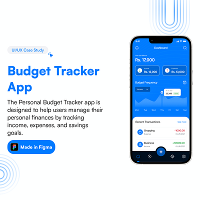 Budget Tracker App Design app design budget tracker ui ui ux