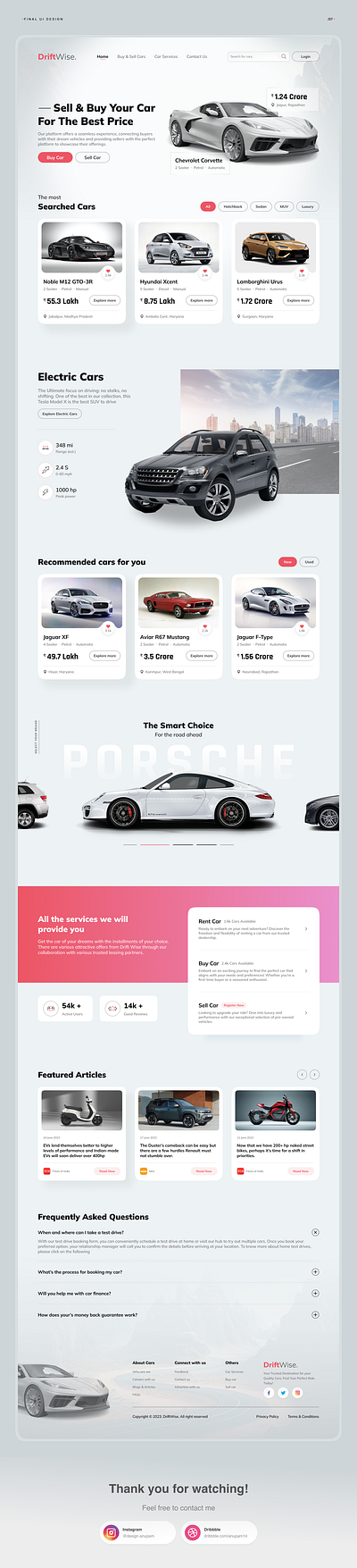 Car Buying and Selling website UI UX app branding car design desktop graphic design icon illustration inspiration minimal rental ui user interface ux web website