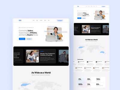 Modern Clean Amazon User Engagement Landing Page design landing page minimal modern ui ux