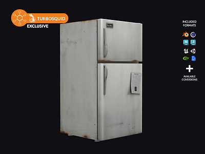 Silent Hill 4 - The Room Fridge - Recreaction 3d appliances architecture assets design devices fridge game game ready hill home interior low model pbr poly remalke silent silent hill the room