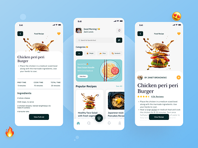 Daily UI Challenge #Day 40 Recipe or Food Order appdesign application breakfast challenge cheat day cheat meal clean ui color cooking app daily ui design dinner dribbble figma food recipe lunch minimal design recipe recipe or food order ui