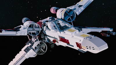 LEGO: X-Wing (2018) 3d 4k blender cycles design digitela rebellion render starwars x wing