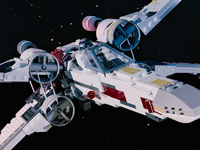 LEGO: X-Wing (2018) 3d 4k blender cycles design digitela rebellion render starwars x wing