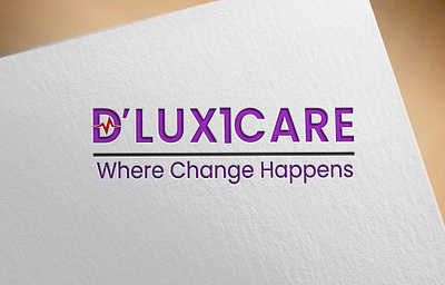 D’LUX1CARE LOGO DESIGN illustration